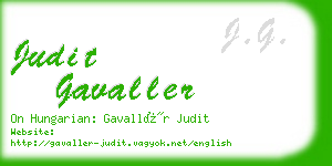 judit gavaller business card